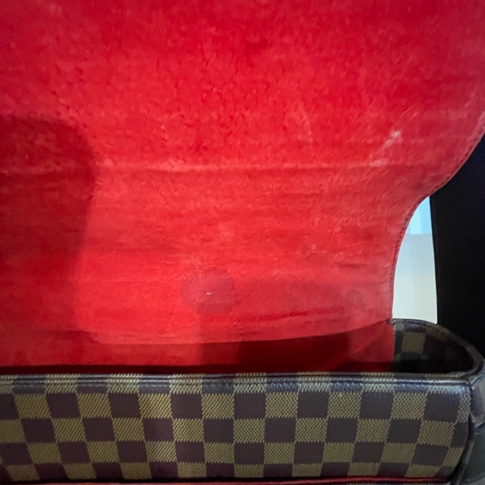 Checkered Brown Men's Shoulder Bag - Picture 6 of 9